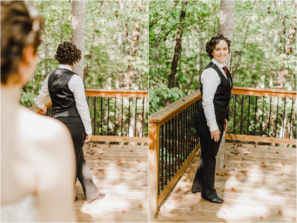 First Look | Alyssa Joyce Photography | NC Wedding Photographers