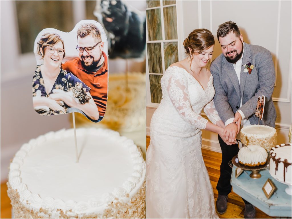 Wedding Cake cutting and decor