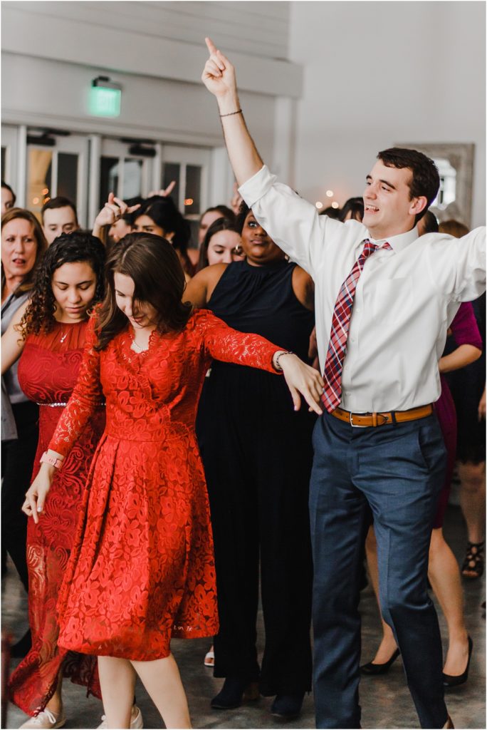 Dancing at wedding reception